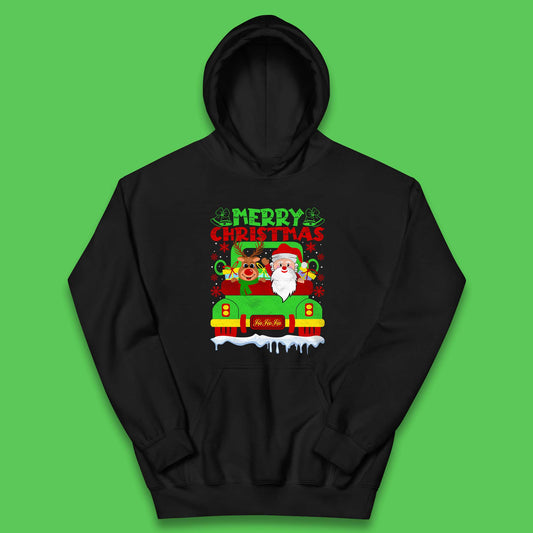 merry christmas truck hoodie