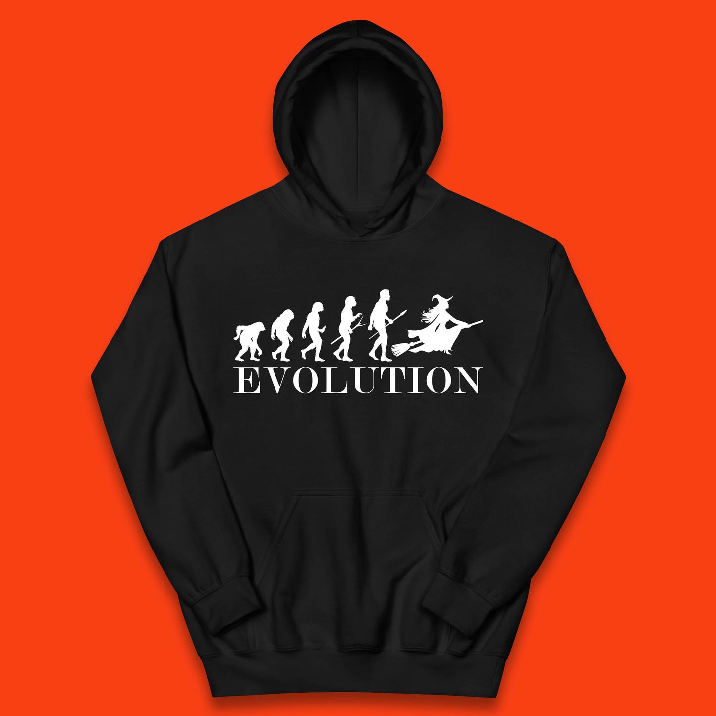 Witch Evolution Halloween Scary Spooky Witch Costume Kids Hoodie