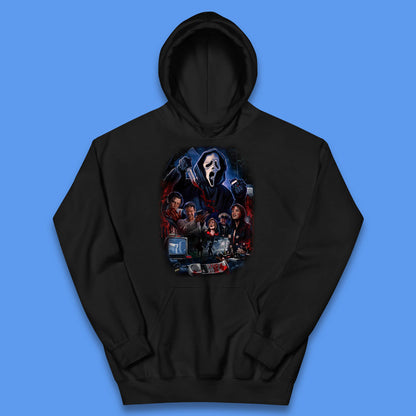 The Scream Movie Poster Ghostface Halloween Ghost Face Scream Horror Movie Character Kids Hoodie