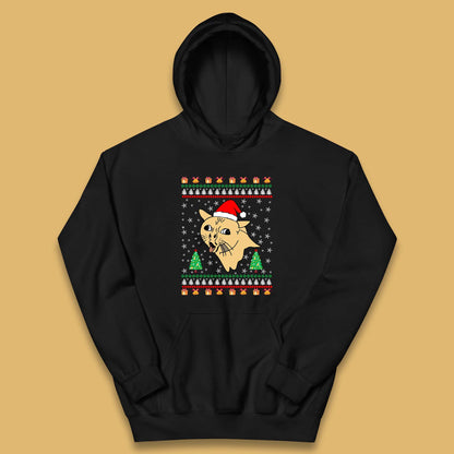 coughing cat christmas hoodie
