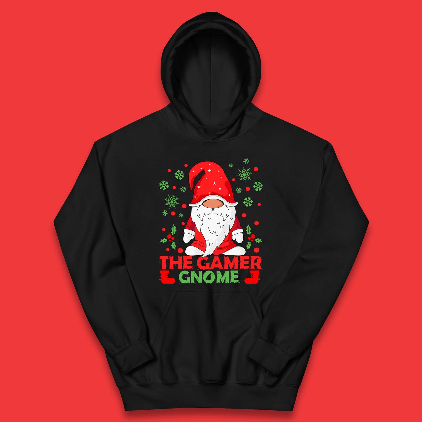 the gamer gnome christmas hoodie