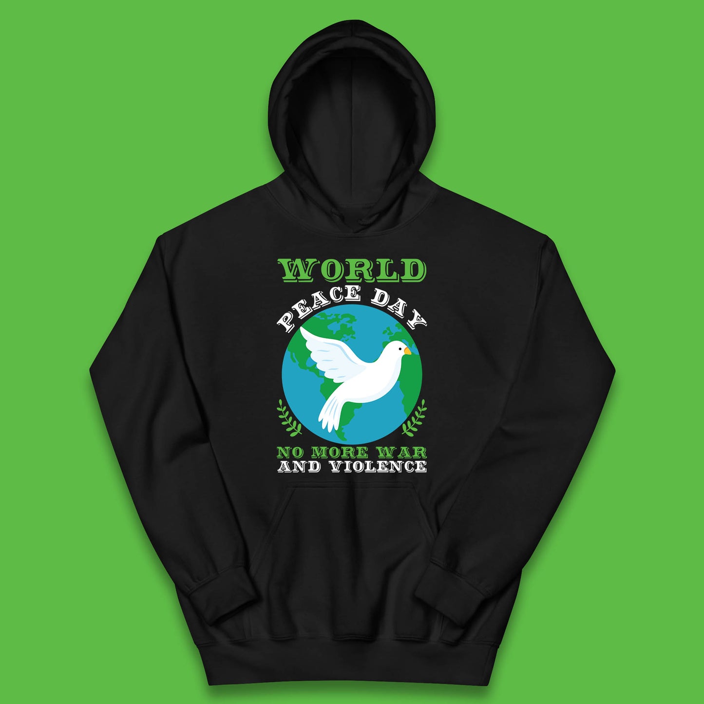 World Peace Day No More War And Violence Human Rights Stop War Kids Hoodie