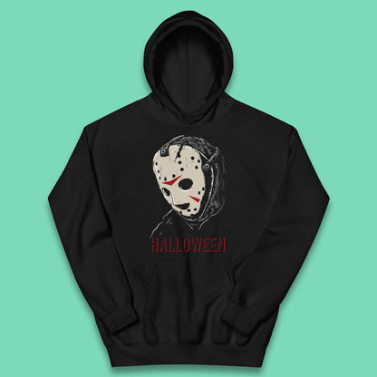 Jason Voorhees Face Mask Halloween Friday The 13th Horror Movie Character Kids Hoodie