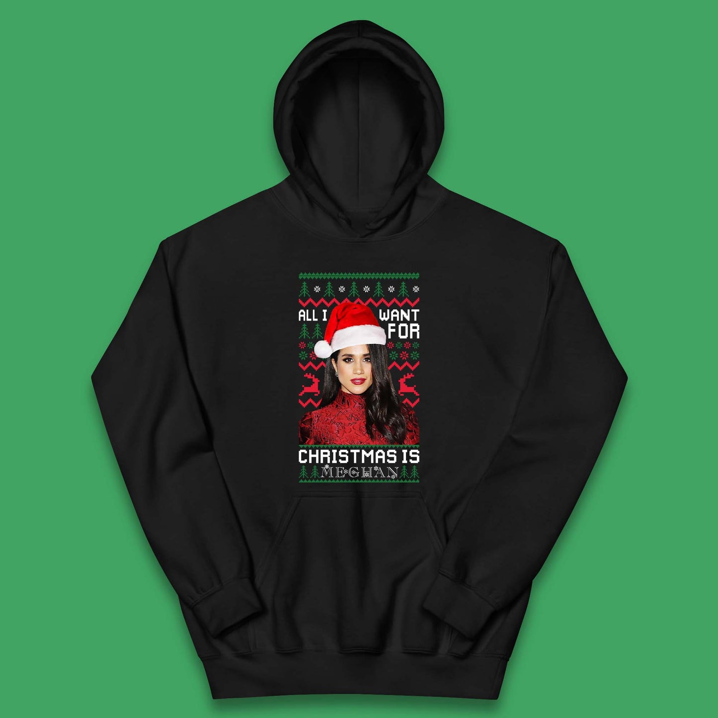 Want Meghan For Christmas Kids Hoodie