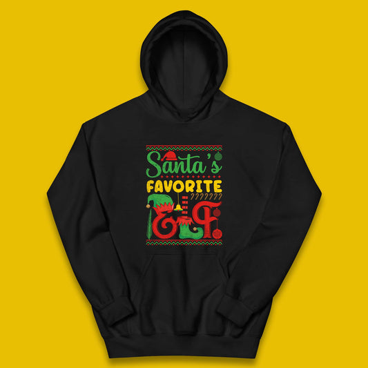 christmas santas favorite elf costume hoodie