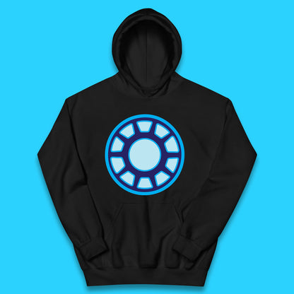 Iron Man Logo Superhero Iron Man ARC Reactor Hook Loop Tactics Morale Tony Stark Avengers Movie Kids Hoodie