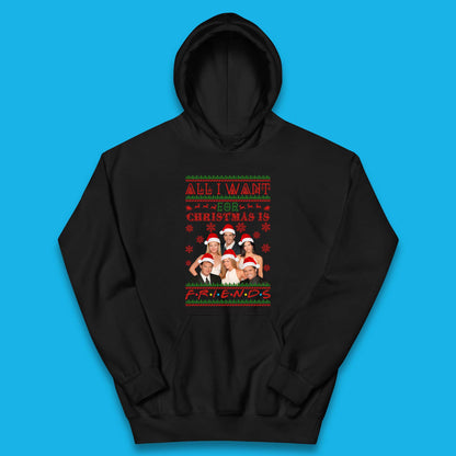 Want Friends For Christmas Kids Hoodie
