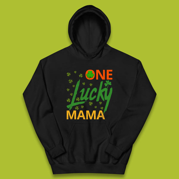 One Lucky Mama Patrick's Day Kids Hoodie