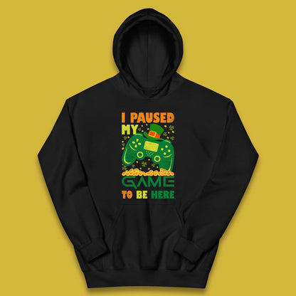 I Paused My Game To Be Here Kids Hoodie