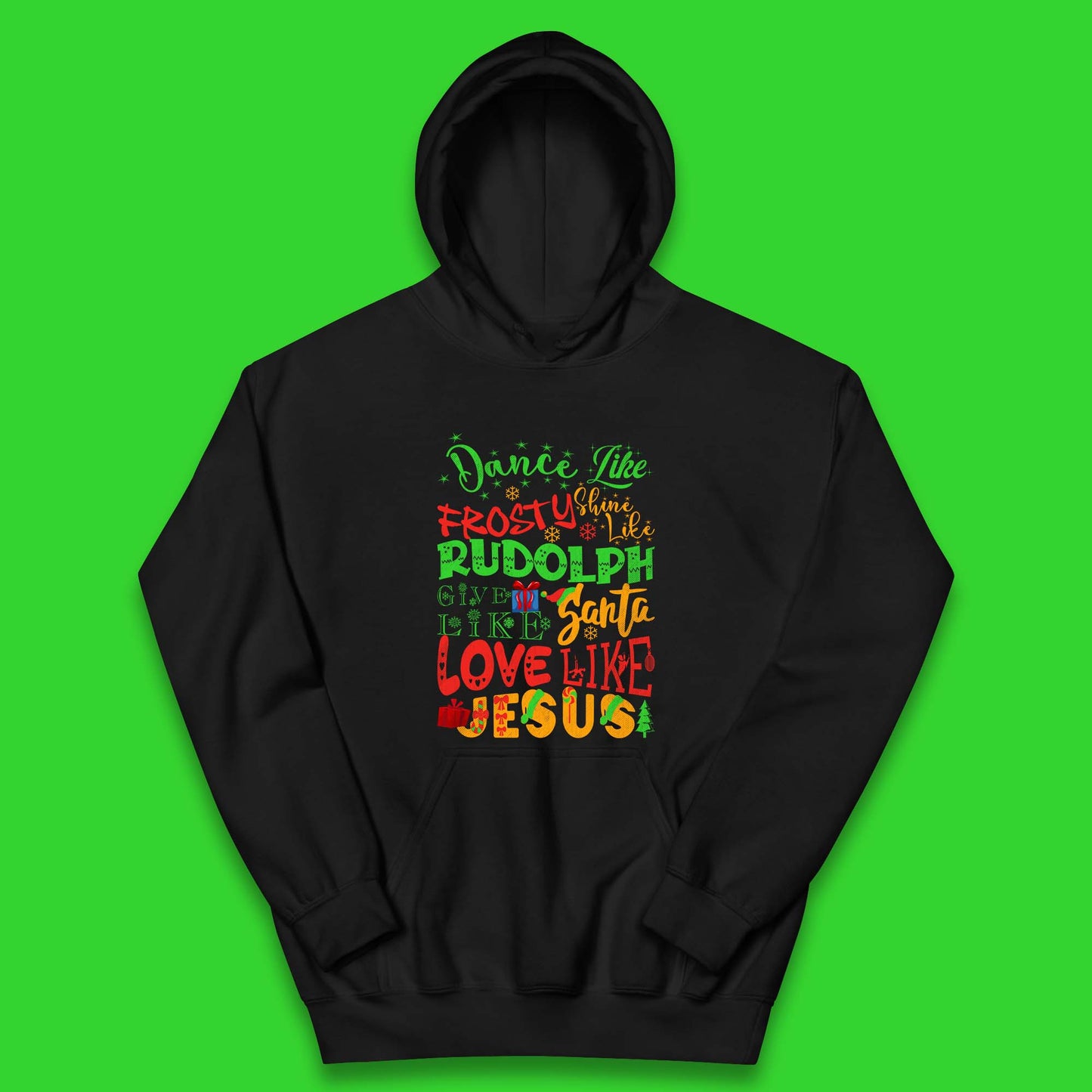 Dance Like Frosty Christmas Kids Hoodie