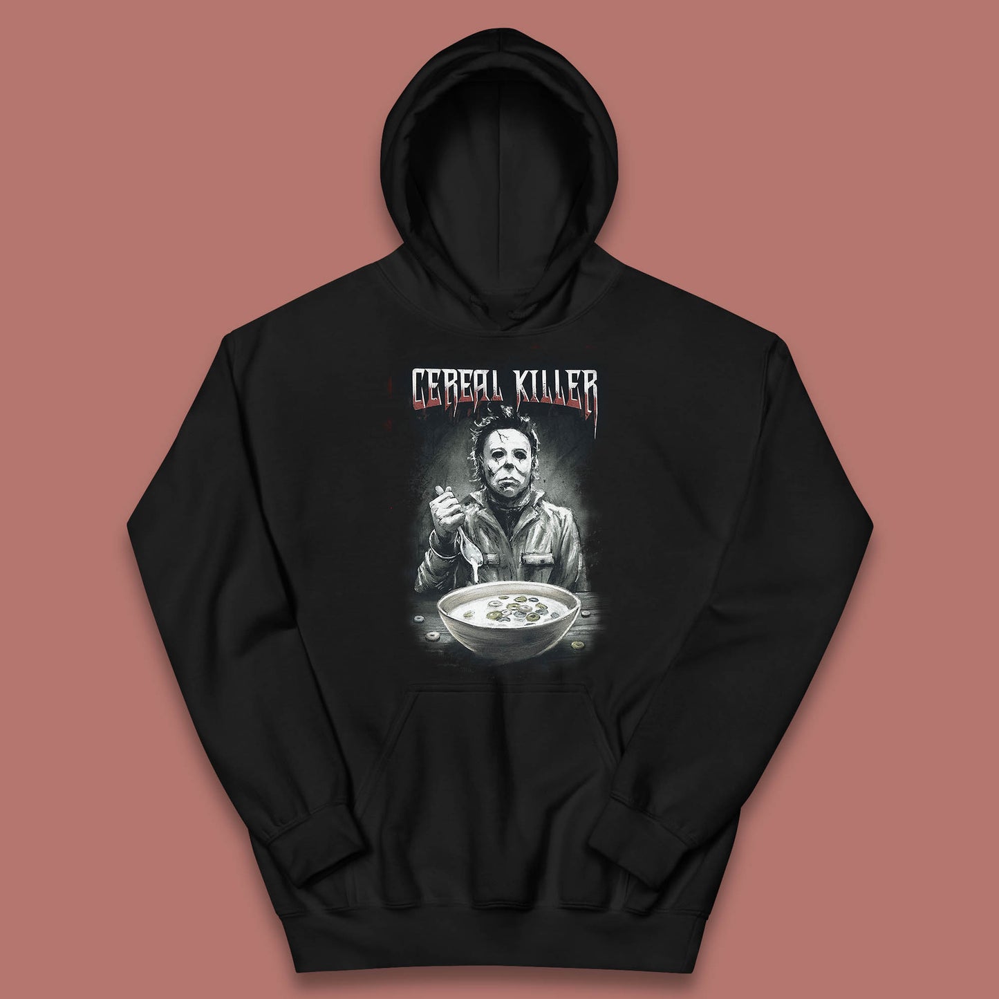 Michael Myers Cereal Killer Halloween Serial Killer Horror Movie Character Kids Hoodie