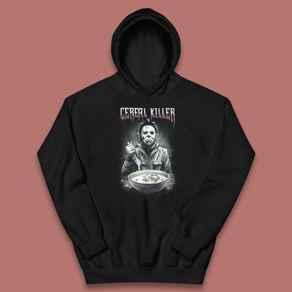Michael Myers Cereal Killer Halloween Serial Killer Horror Movie Character Kids Hoodie