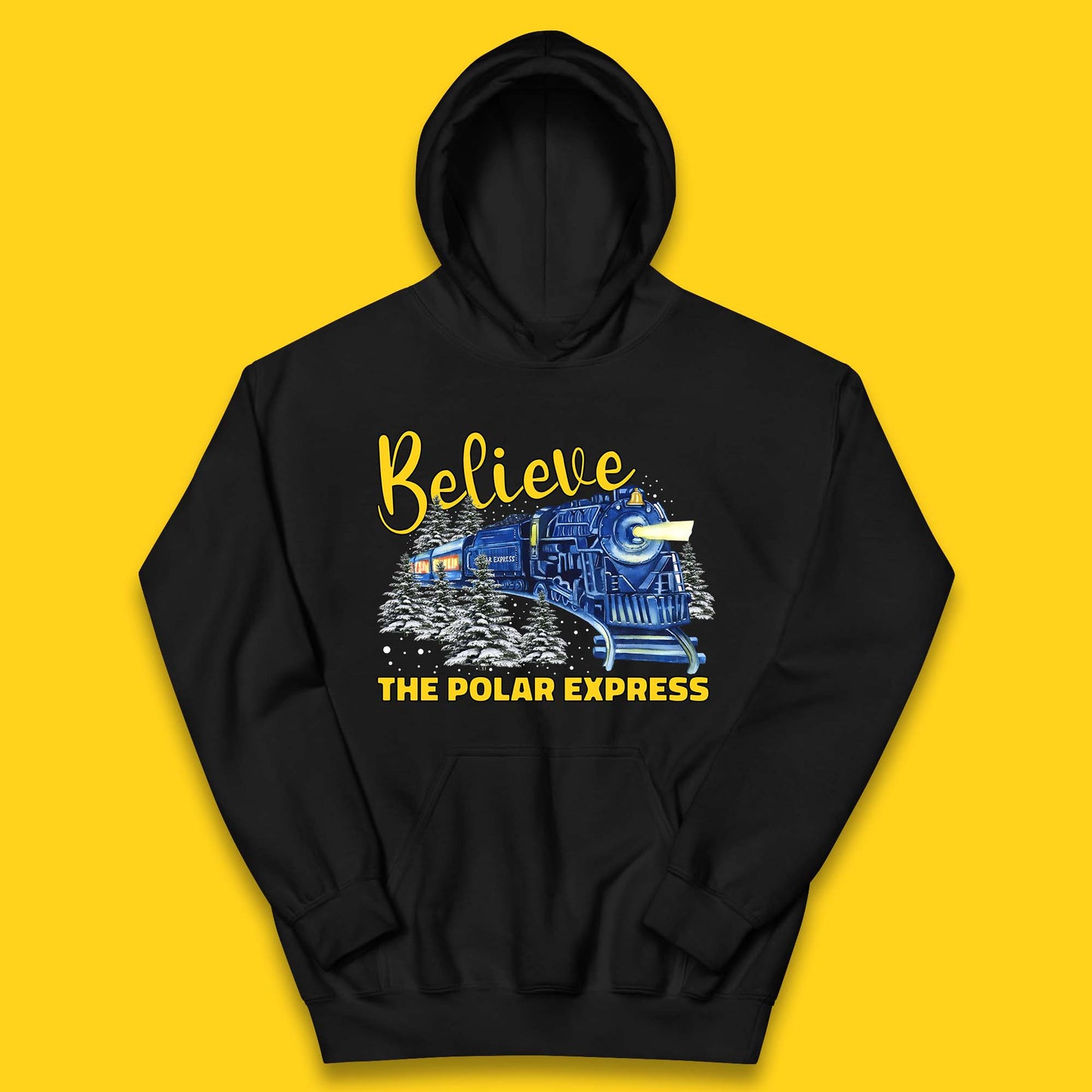 Believe The Polar Express Christmas Train Kids Hoodie