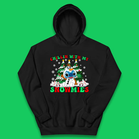 Snowman Stitch Christmas Kids Hoodie