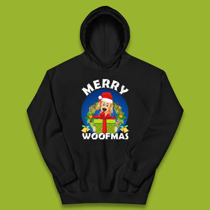 merry woofmas christmas golden retriever dog hoodie