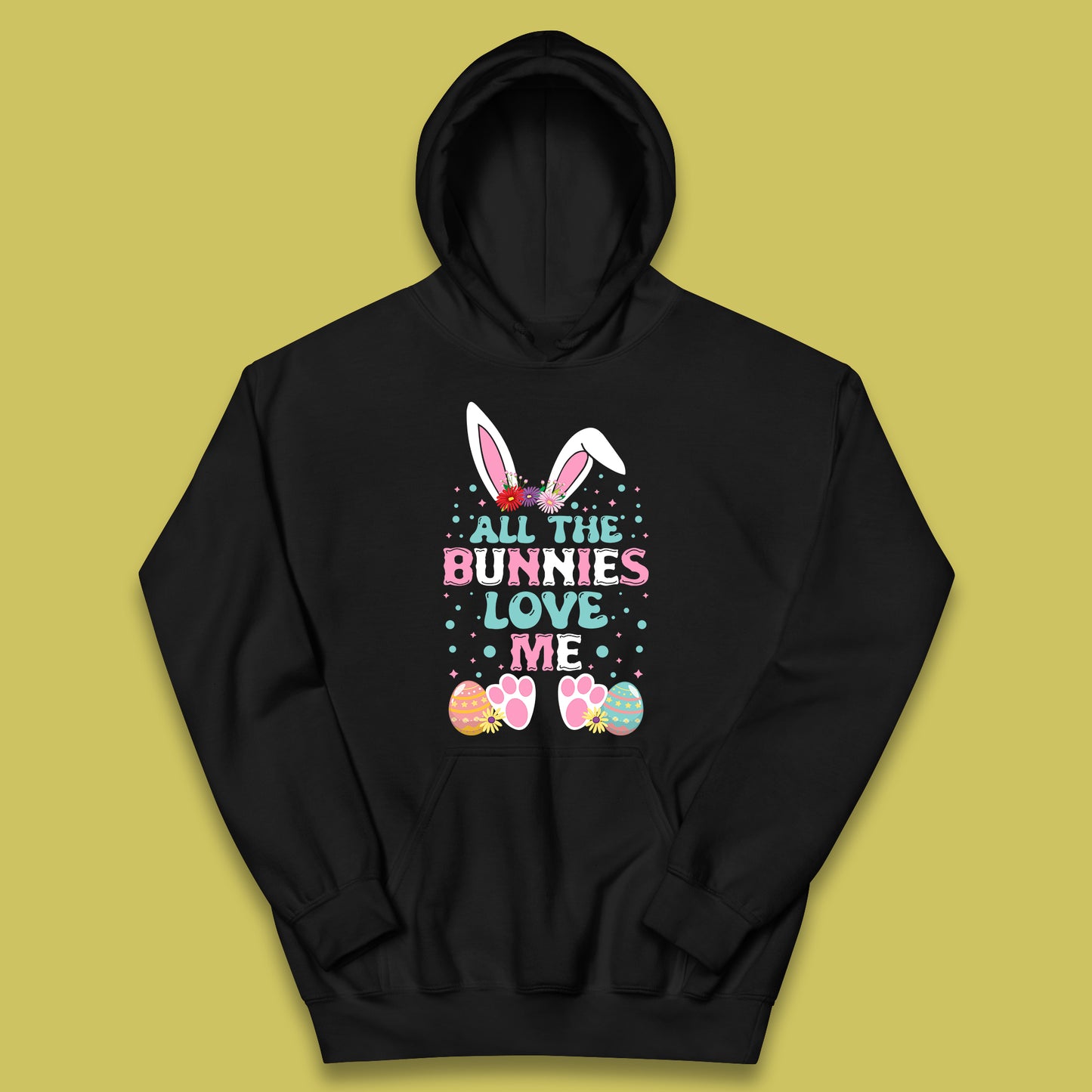All The Bunnies Love Me Kids Hoodie