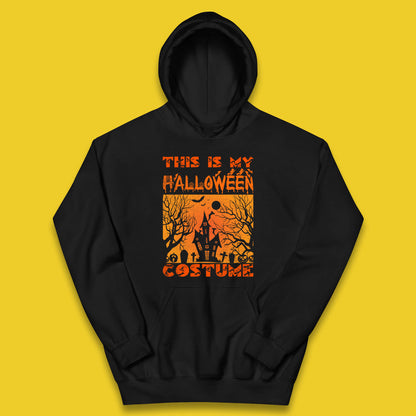 This Is My Halloween Costume Horror Scary Haunted House Spooky Season Kids Hoodie