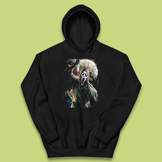 Halloween Ghostface Vintage Scream Movie Horror Night Gift Kids Hoodie