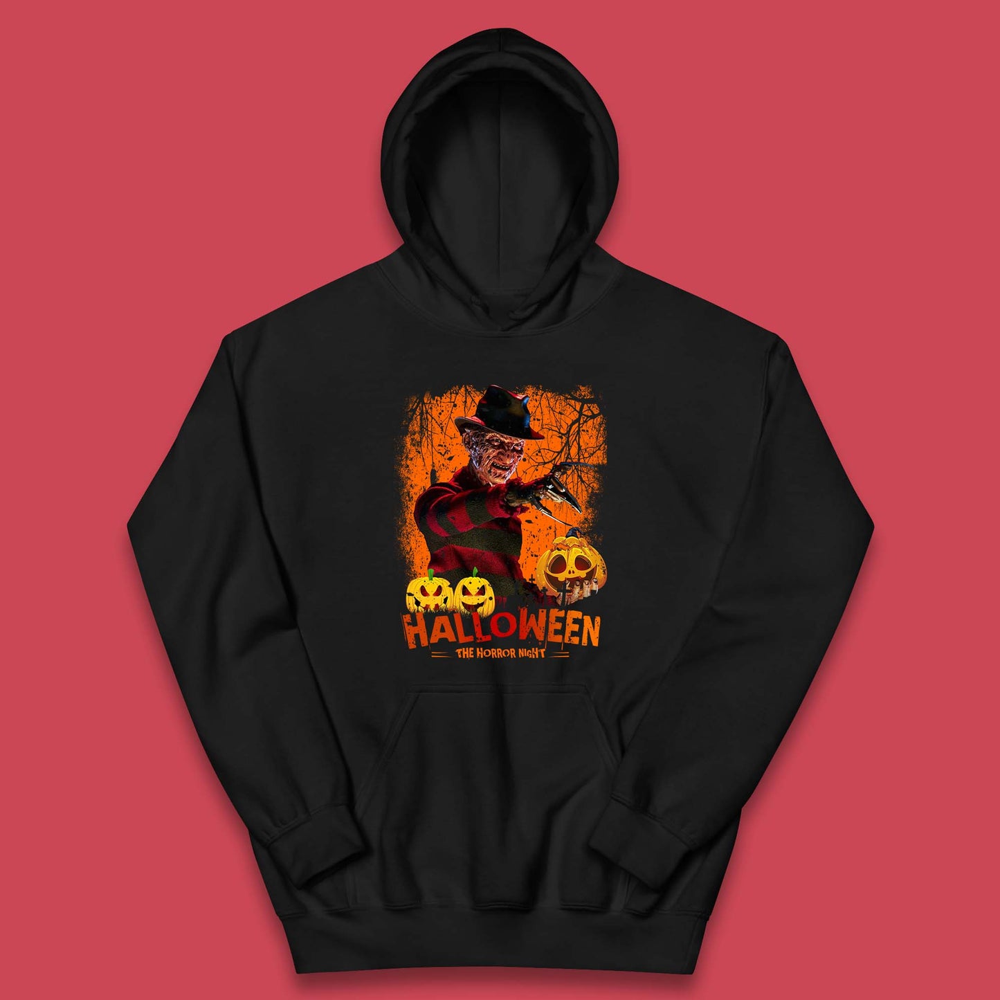 Halloween The Horror Night Freddy Krueger Horror Movie Character Serial Killer Kids Hoodie