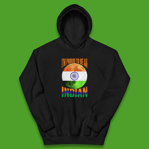 I'm Proud To Be An Indian Chandrayaan-3 Soft Landing To The Moon Kids Hoodie