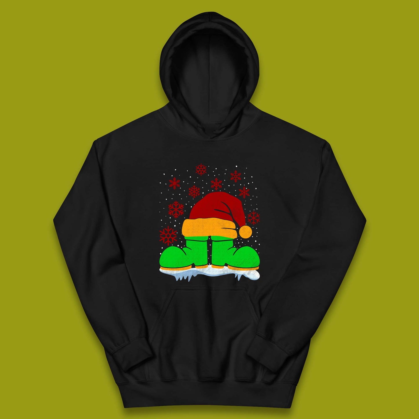 Santa Shoe Christmas Kids Hoodie