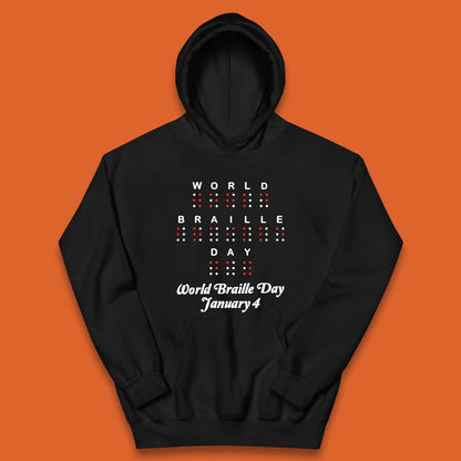 World Braille Day Kids Hoodie