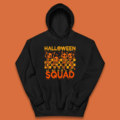 Halloween Squad Dancing Skeletons Squad Goals Dancing Halloween Skull Kids Hoodie