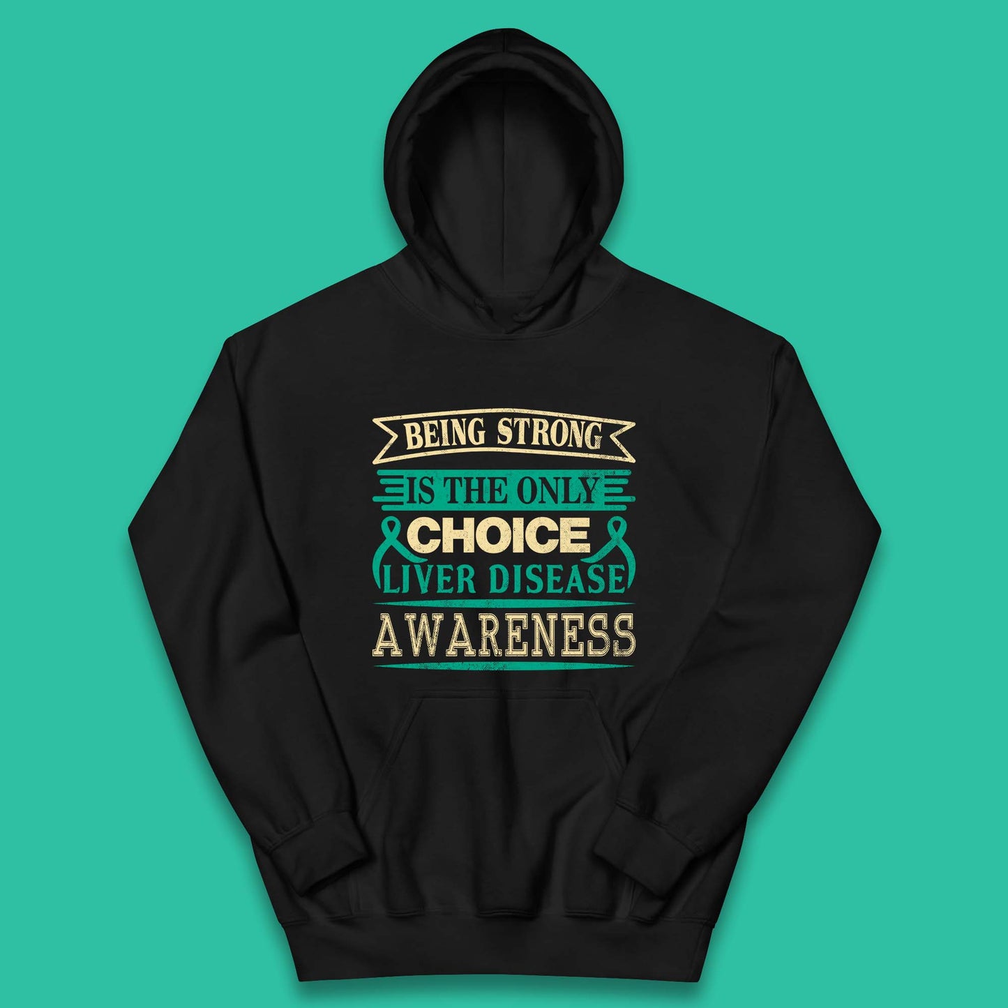 Liver Disease Awareness Kids Hoodie