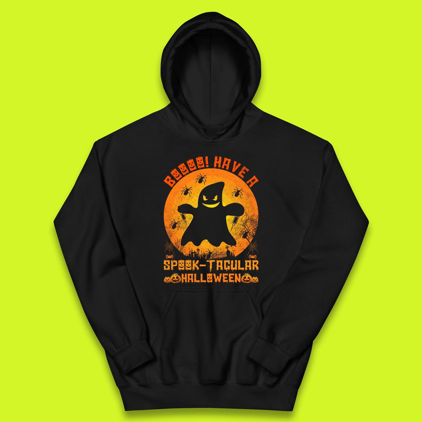 Boo Have A Spook Tacular Halloween Boo Ghost Horror Scary Spooky Season Kids Hoodie