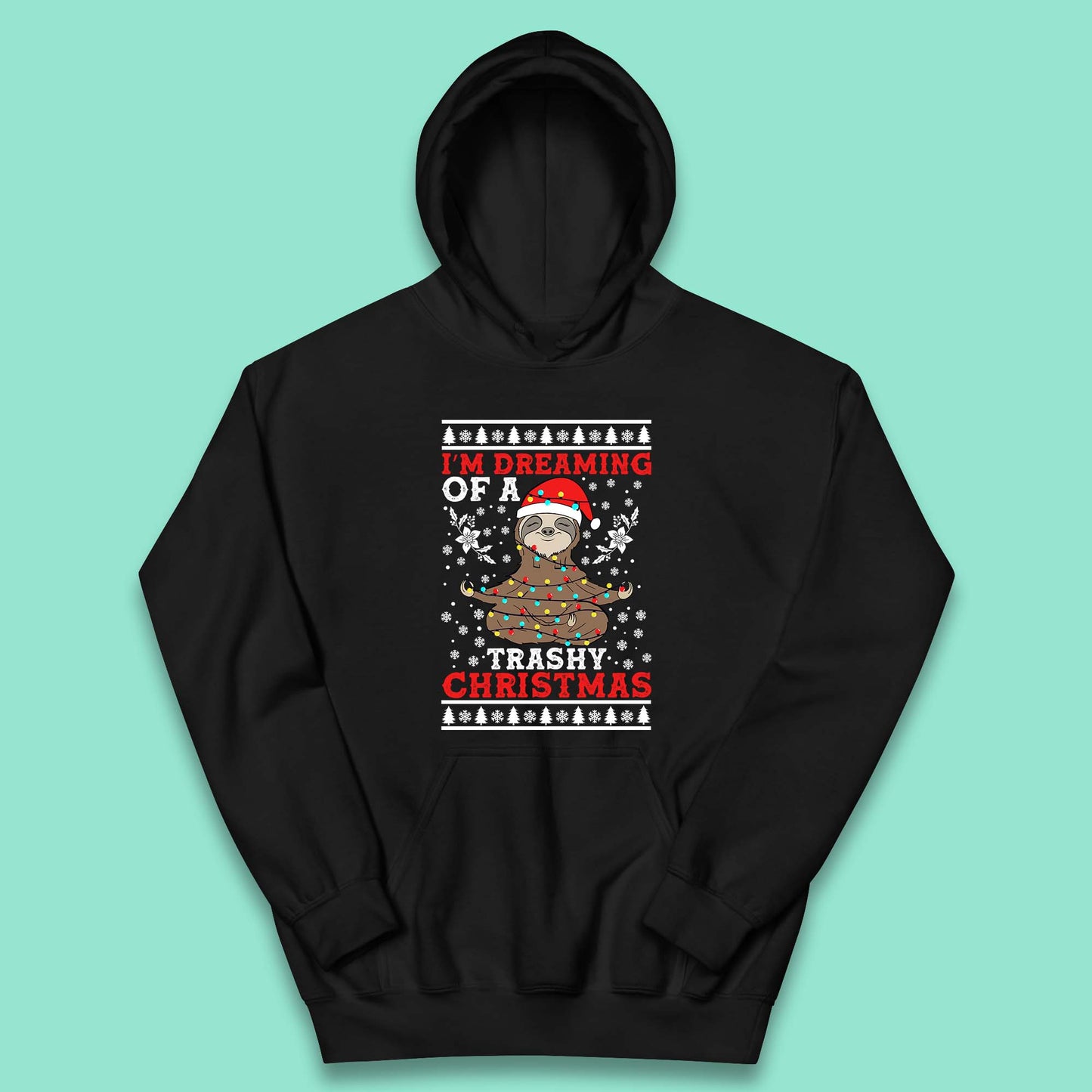 sloth christmas hoodie