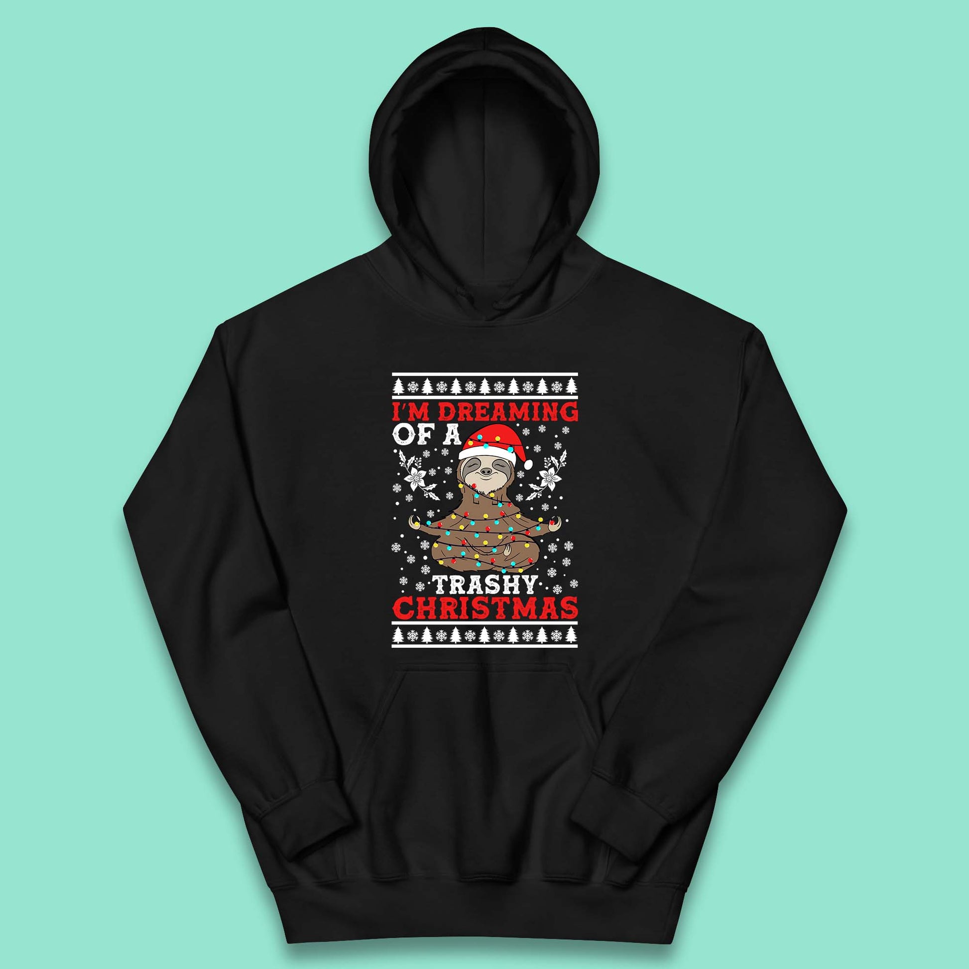 sloth christmas hoodie