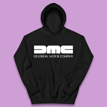 DeLorean Motor Company (DMC) Vintage Logo Back To The Future Kids Hoodie