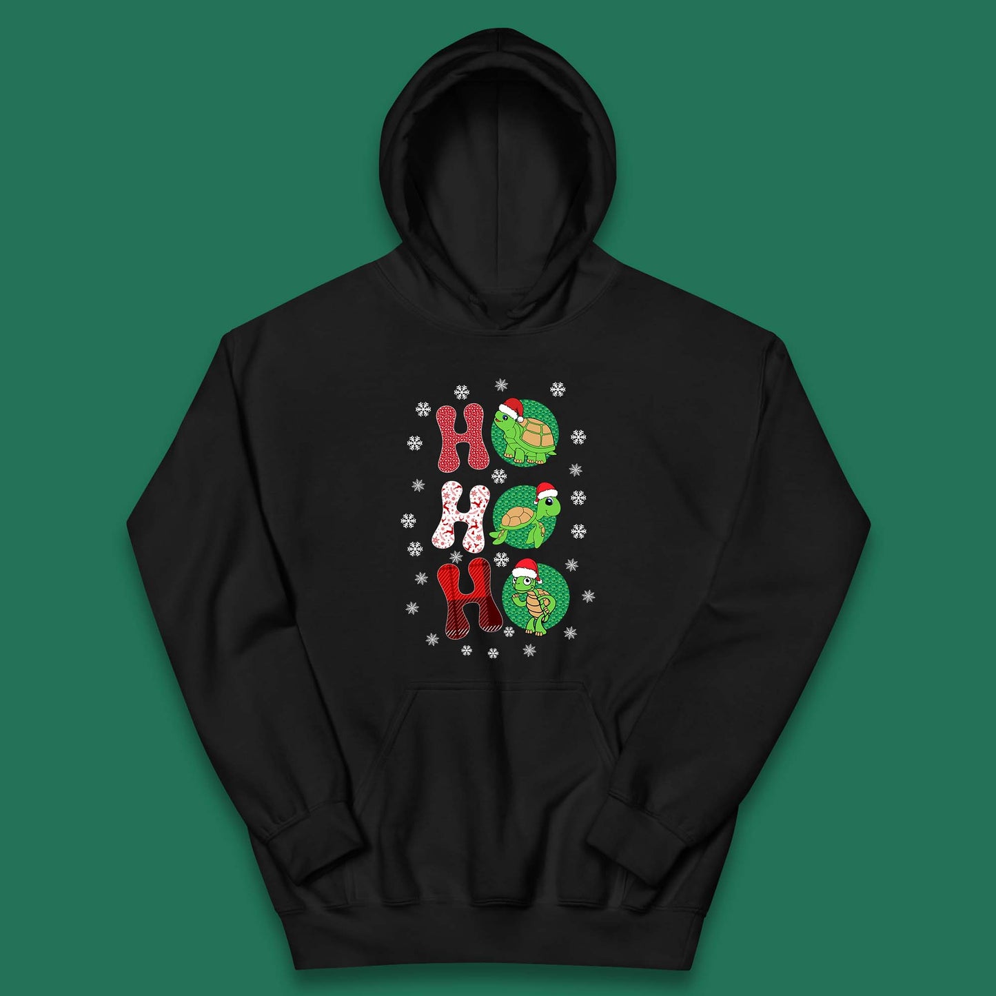 turtles santa kids hoodie
