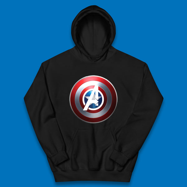 Captain America's Shield Marvel Avengers Captain America Cosplay The Captain Steven Rogers Kids Hoodie