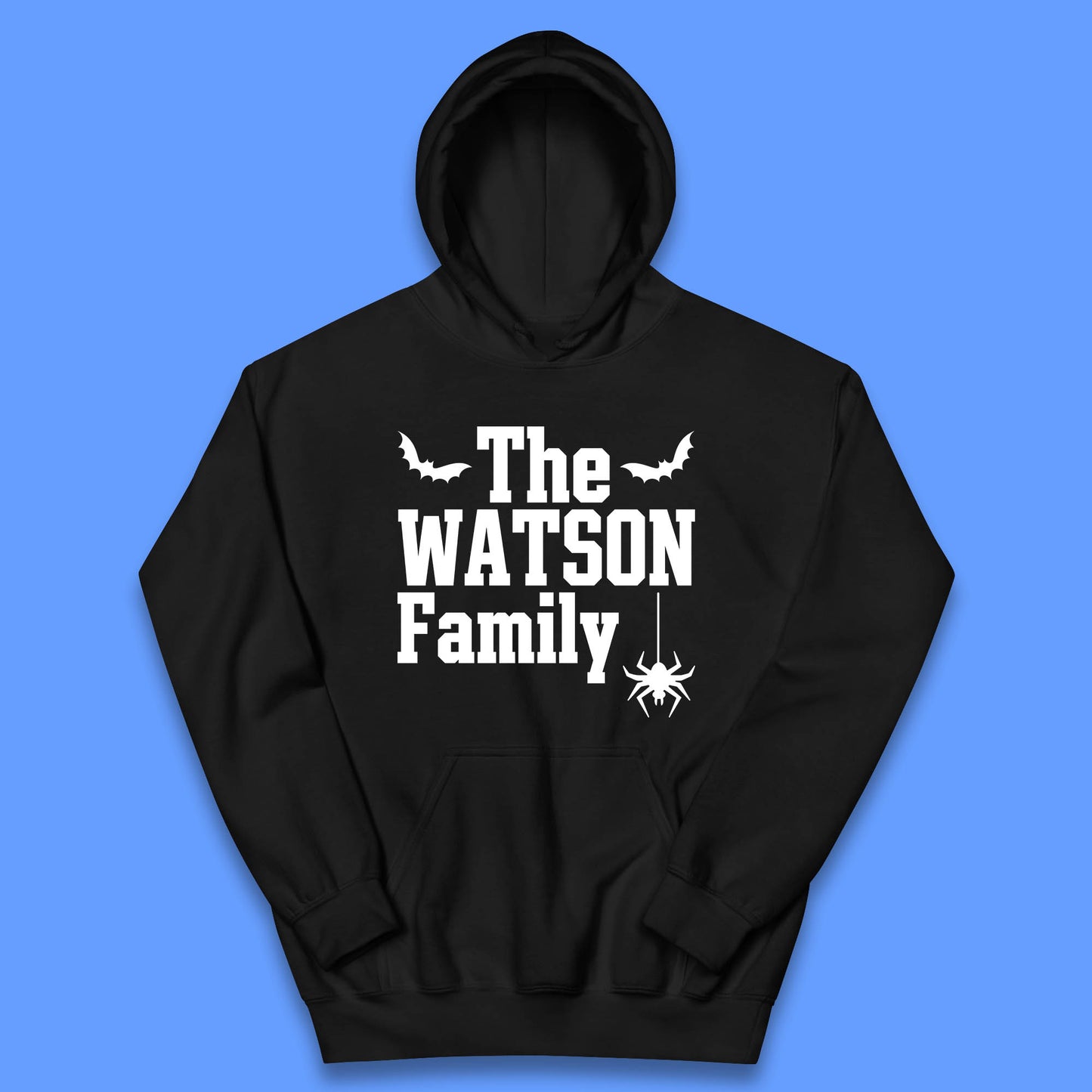 Personalised Halloween Family Your Name Horror Scary Spooky Matching Costume Kids Hoodie
