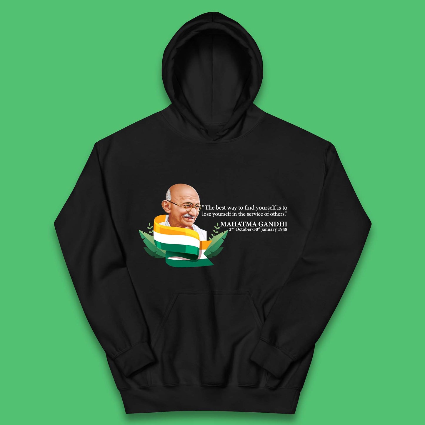 Mahatma Gandhi Quotes Kids Hoodie