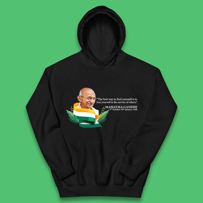 Mahatma Gandhi Quotes Kids Hoodie