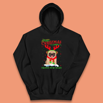 christmas pug dog hoodie