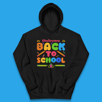 Welcome Back To School Return to the Halls of Learning School Study Gift Kids Hoodie