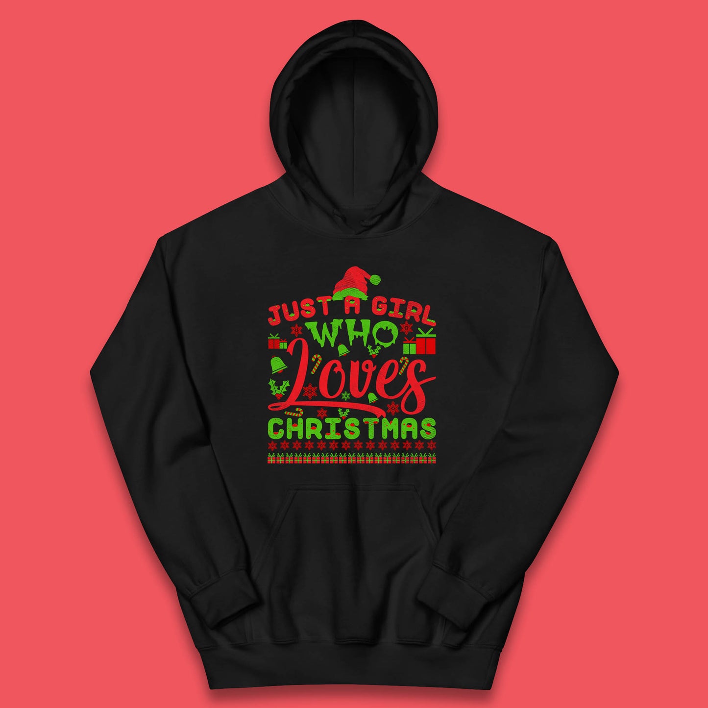 just a girl who loves christmas hoodie