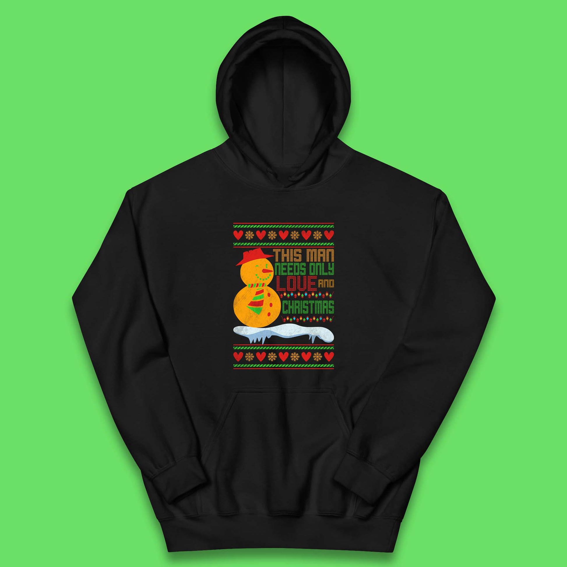 snowman christmas hoodie
