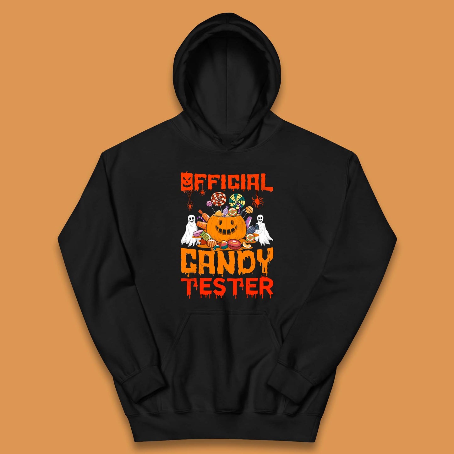 Official Candy Tester Halloween Trick Or Treat Funny Halloween Party Kids Hoodie