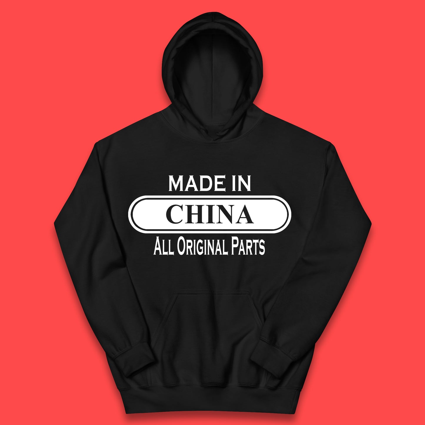Made In China All Original Parts Vintage Retro Birthday Chinatown City of Westminster, London Gift Kids Hoodie