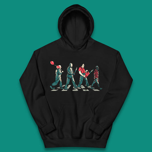 Halloween Friends Horror Movie Characters The Beatles Walk Abbey Road Killer Squad Kids Hoodie