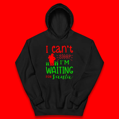 Christmas Waiting For Santa Kids Hoodie