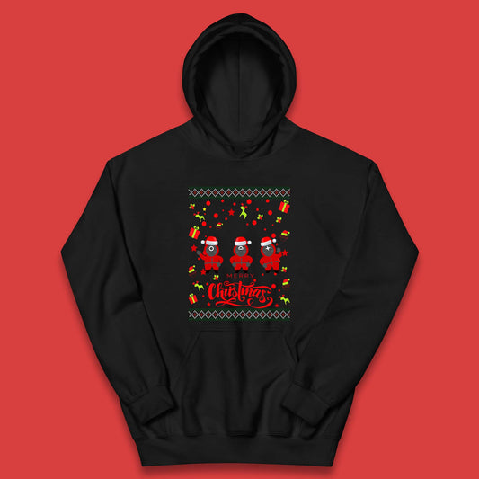 Squid Game Guards Christmas Kids Hoodie