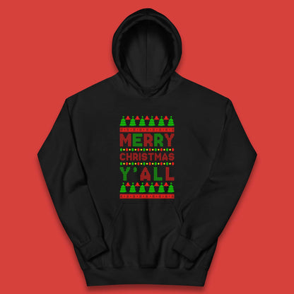 Merry Christmas Y'All Kids Hoodie
