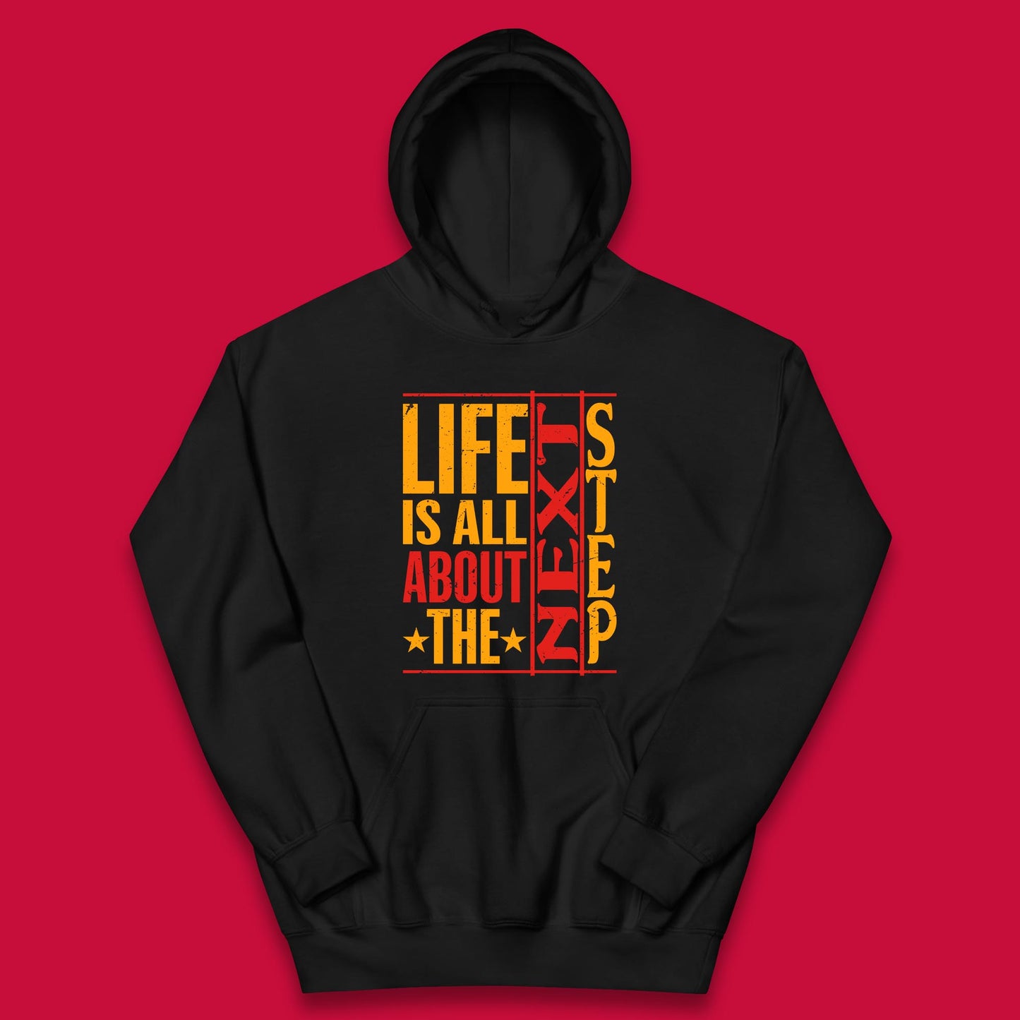 Life Is All About The Next Step Motivational Quote Gift Kids Hoodie