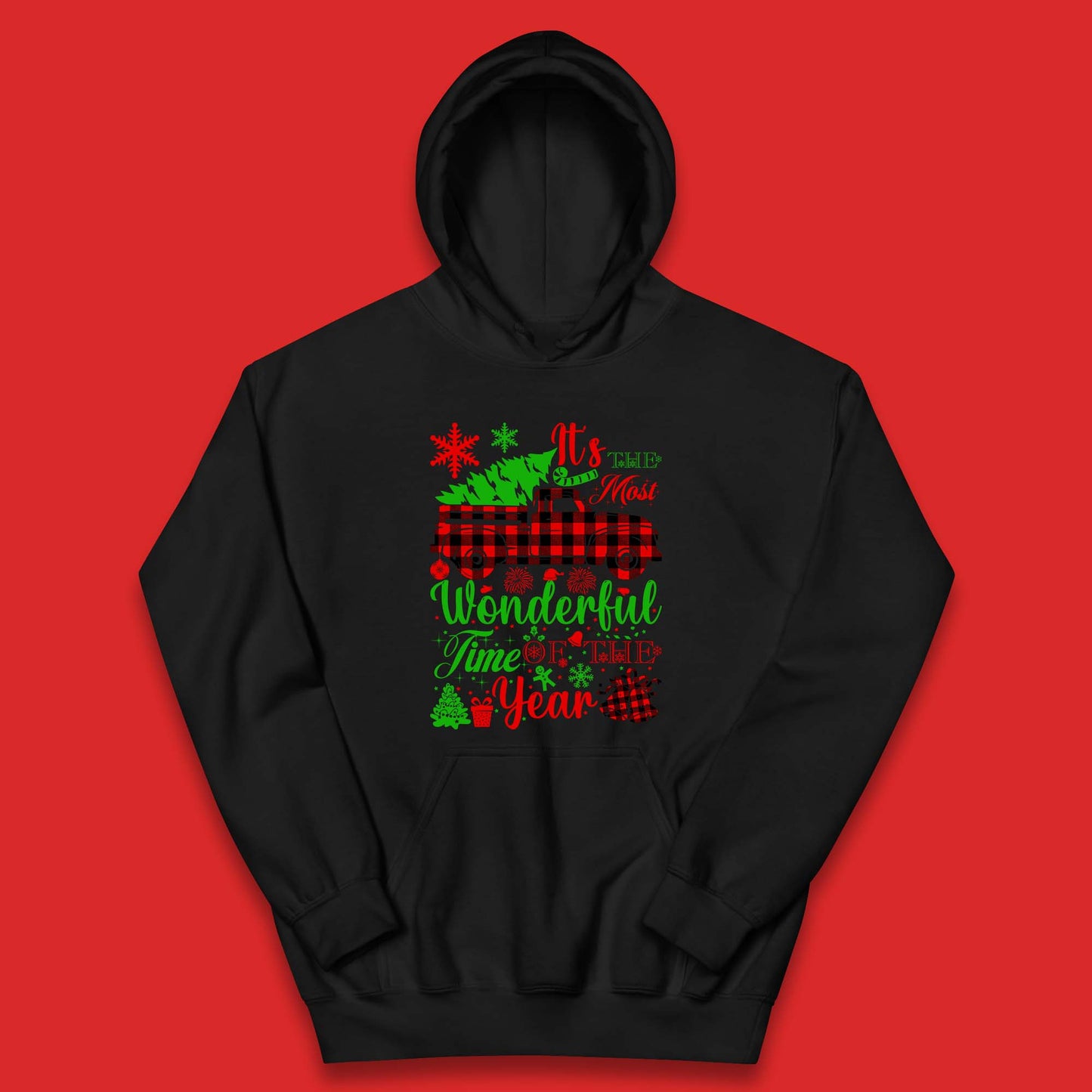 Wonderful Time Of The Year Christmas Kids Hoodie