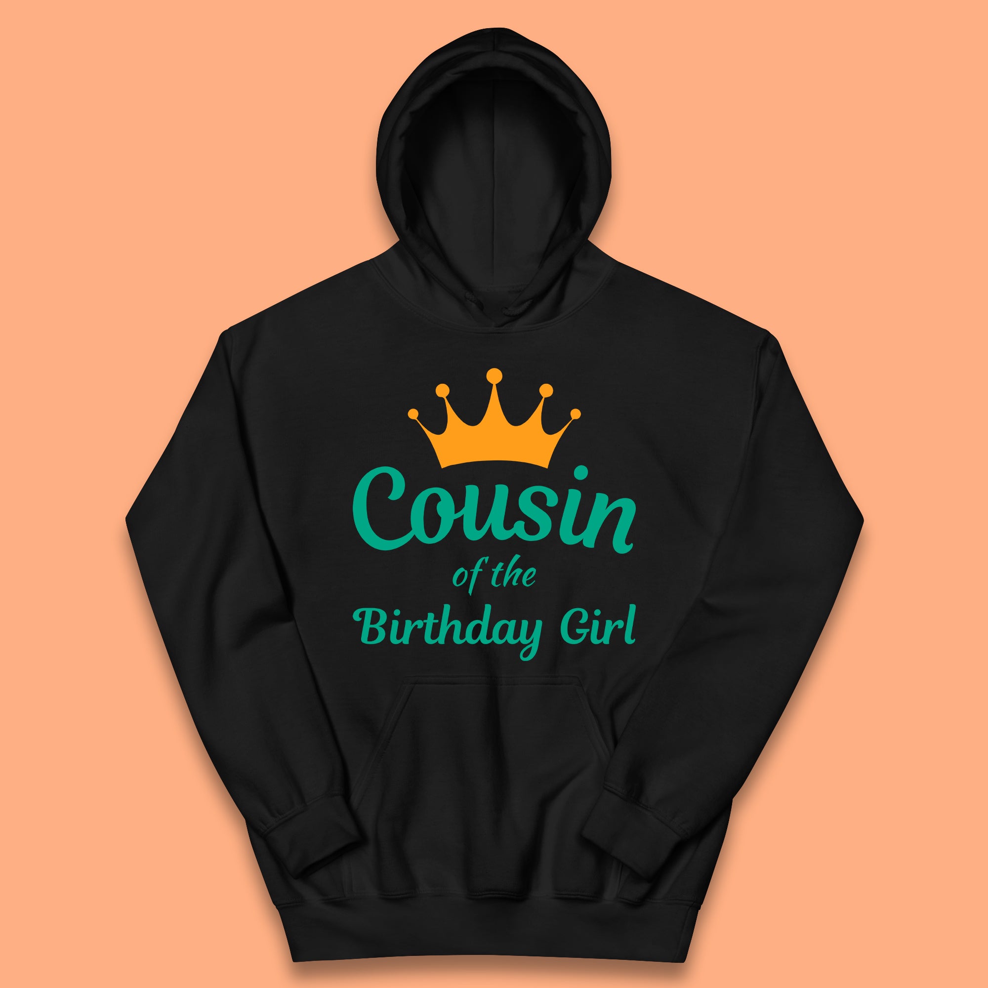 Cousin Of The Birthday Girl Kids Hoodie